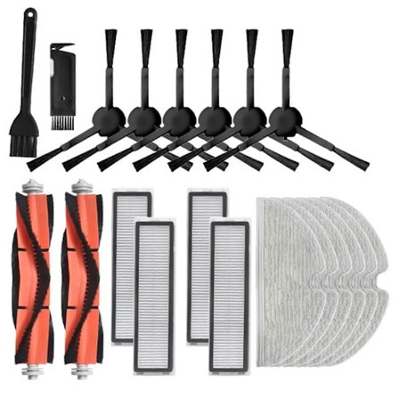 Reservedeler for Dreame Bot L10 Pro robotstøvsuger - Hovedbørste, sidebørste, filtre og moppkluter