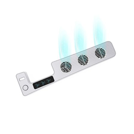 Kylfläkt för PS 5 Slim, Bakre Spelkonsolfläkt med 3 Mini Fläktar & 3 Hastighetsnivåer, Lågbrusfläkt Spel PS5 Tillbehör för PS5 Slim