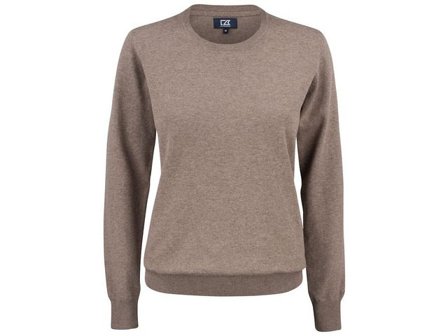 CUTTER & BUCK Tröja Oakville dam nougatmelange XS - Lyreco - Yrkeskläder - Uniform - Stickat