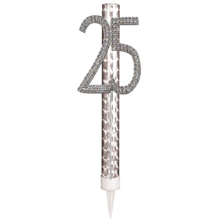 Sølv Isfontæne med Tal 25