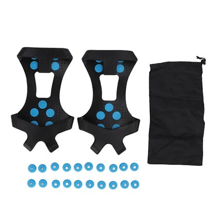 1 Par Skorbroddar Snövandring Traction 10 Spikar Isgrepp Klor för Vandring Bergsklättring S 31-36