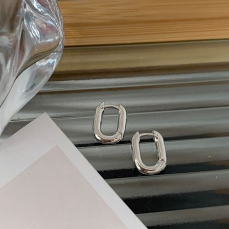 Mote Gull Farge Geometrisk U-form bøyle øredobber for kvinner meg