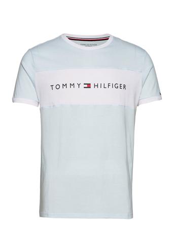 Cn Ss Tee Logo Flag Underwear Night & Loungewear Pyjama Tops Blå Tommy Hilfiger