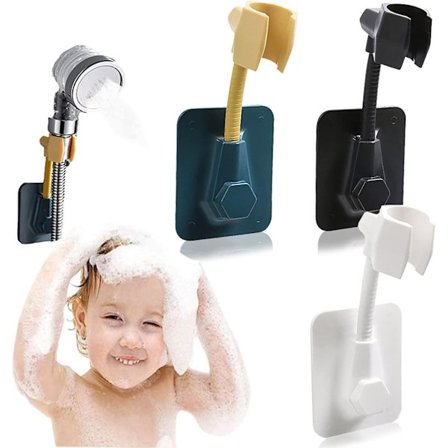 3 stk Sugkopp Justerbar Dusjbrakett uten Boring, Justerbar