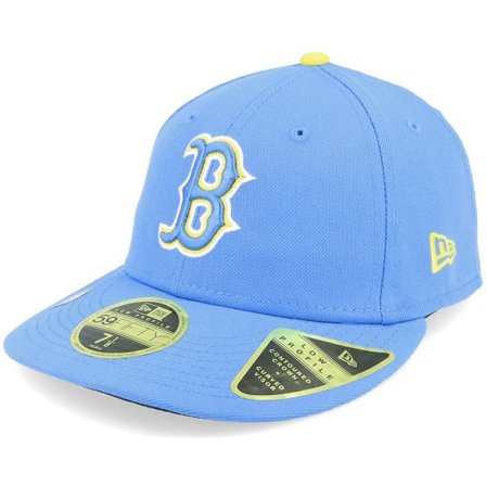 New Era - MLB Blå fitted Keps - Boston Red Sox MLB21 City Connect Off Low Profile 59FIFTY Blue Fitted @ Hatstore