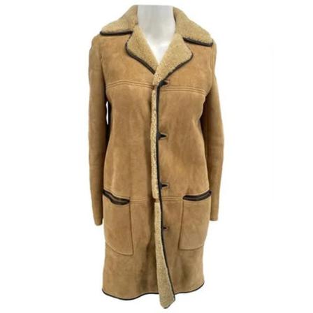 Saint Laurent Vintage, Pre-owned Coat Bruin, Dames, Maat:S