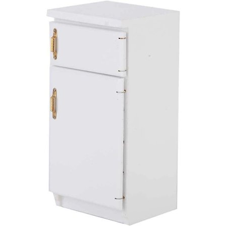 1:12 Skala Miniatyrdockhus Kylskåp Modell Leksak Kylskåp Frys