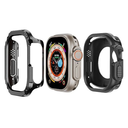 För Apple Watch Ultra 49mm Watch Case PC+TPU Anti-Scratch Skyddande Skal