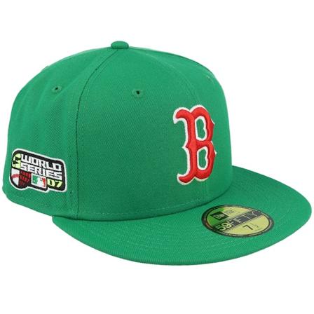 New Era - MLB Grønn fitted Caps - Boston Red Sox Squad 59FIFTY 07 World Series Green/Grey Fitted @ Hatstore