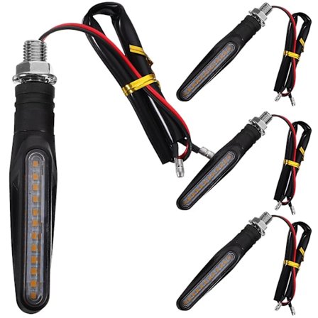 4kpl Moottoripyörän LED-vilkut LED-moottoripyörän vilkut Valo Moottoripyörän lamppu (FMY)