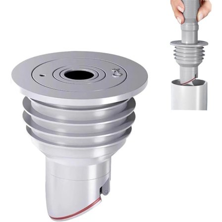 Gulvafløbsplugs - Universelt afløbsrørsæt 35-40 mm - Silikoneafløbsrør - Lugtsikker gulvafløbskerne