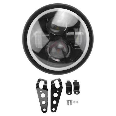 6,5 tuuman LED-moottoripyörän ajovalot HiLo-ajovalopolttimo DRL Sportster Cafe Racer Bobberille