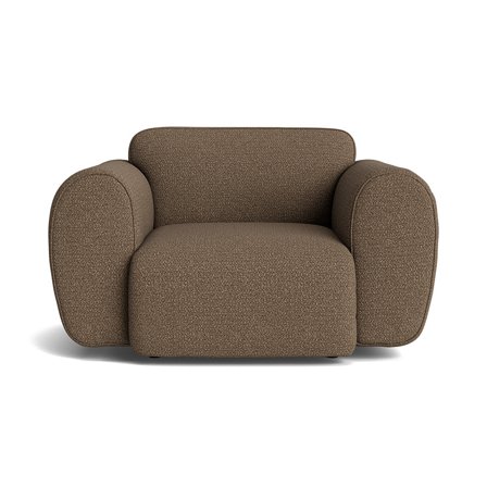 Friday Sessel in Raisa Braun, moderner Polstersessel mit gemütlicher Polsterung, ideal für das Wohnzimmer, hochwertige Qualität, 78cm Breite