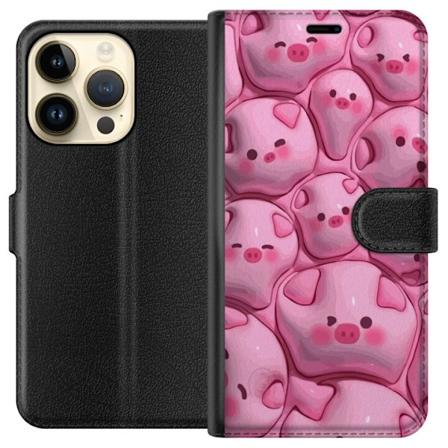Apple iPhone 15 Pro Lompakkokotelo Puhuvia Sikoja