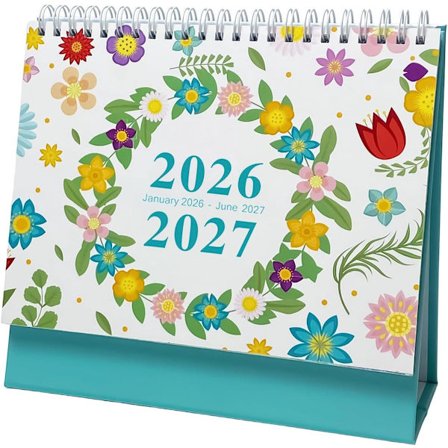 ING Kalender 2026 Månedlig og Ugentlig Planlægger med Plantemotiv til Aftaler i Hjemmet, på Kontoret og i Skolen, Gave til Lærer, Studerende, Jul og 