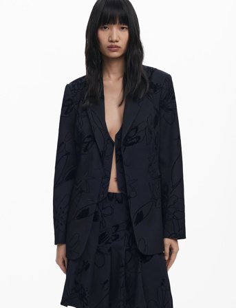 Desigual Blazer Flockarty - Black - XS