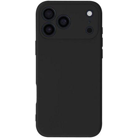 Coque för iPhone 17 Pro Max Soft-Touch i silikon Serie Fast Cover Svart