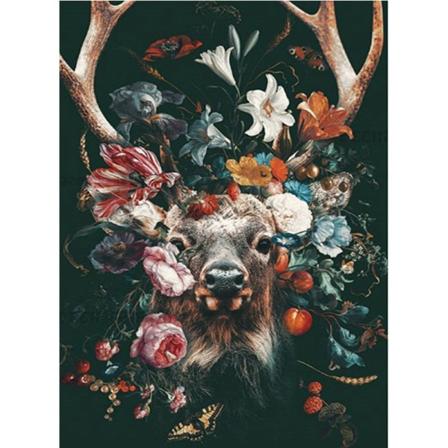 Deer-Full 5d Diamantmaleri, Diamantmaleri Løve Dyr Pers