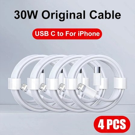 PD3.0 20W Snabbladdare Datakabel För iPhone 14 13 12 Pro Max AirPods iPad USB Typ C Till Lightning Kabel