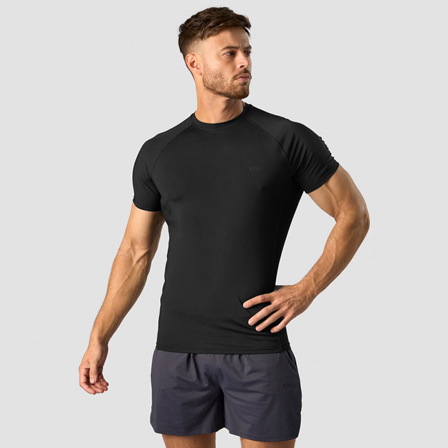 ICANIWILL Stride Muscle Fit T-shirt Men, Black