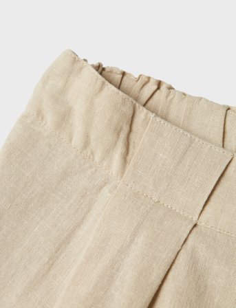 name it Nkffalinnen Skirt - Beige - 134