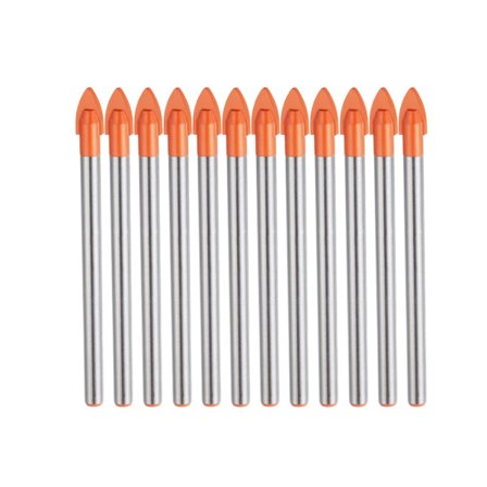 10 stycken 6 mm glasborr, 6 mm hårdmetallspets för hårda och sköra material för borrning av kakel, glas, Ce