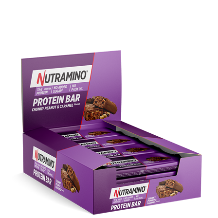 Nutramino Fitness Nutrition 12 x Proteinbar 55 g Chunky Peanut & Caramel