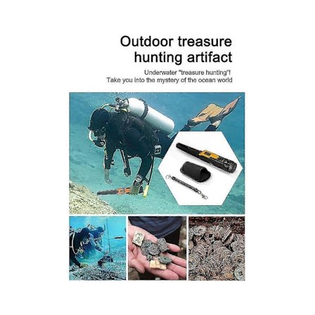 Metal Detektor Pinpointer, LCD Display Vandtæt Med Høj Følsomhed, 360 Scanning, Lyd/Vibration