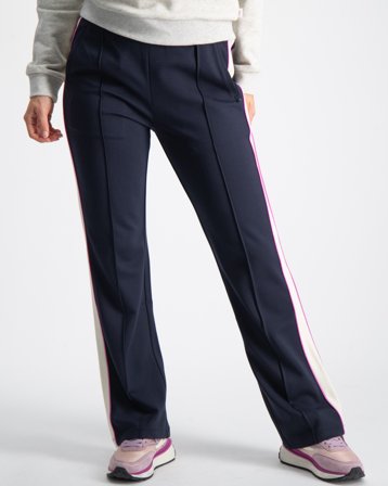 Scotch & Soda Wide leg contrast panel sweatpants Blå Bukser Pige - Kids Brand Store