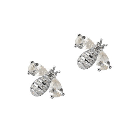 pfgSTOCKHOLM Bee Örhänge Örhängen Unisex Silver ONESIZE