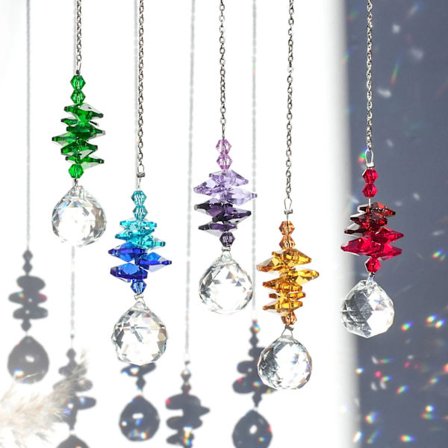 Crystals Glass Pendants Rainbow Collection Hanging Suncatcher For Chandelier Parts Wedding Favors, Home Or Garden D co