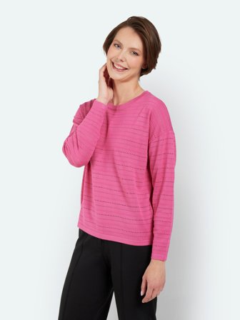 BRANDTEX - Strik - Mørk Pink