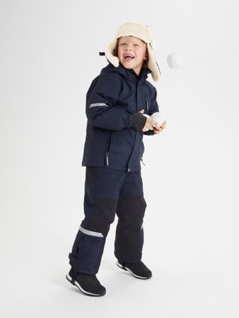 Polarn O. Pyret - Waterproof padded trousers SNOWY LOW - 116 - Childrenswear - blue