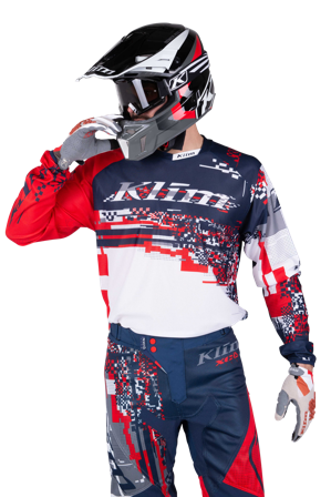 Maglia Cross Klim XC Lite Digital Chaos Rossa S