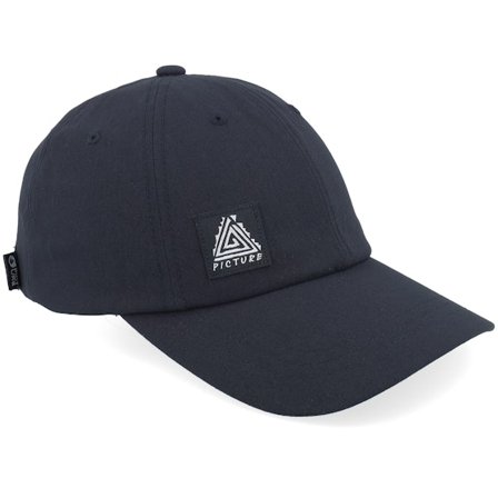 Picture - Svart unconstructed Caps - Sefton Cap A Black Dad Cap @ Hatstore