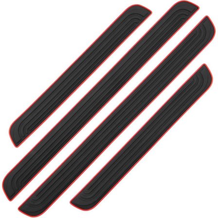 4 stk. Dørtrinsbeskyttere kompatible med bil, universelt dørtrinsbeskyttelsespanel, trinbeskytter