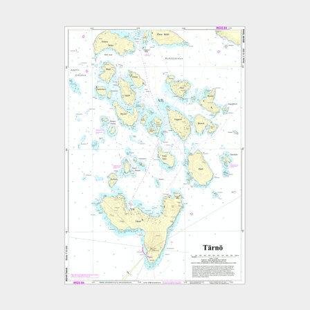 Special Chart Hydrographica 822-01 Tärnö, A2 unfolded (plano)