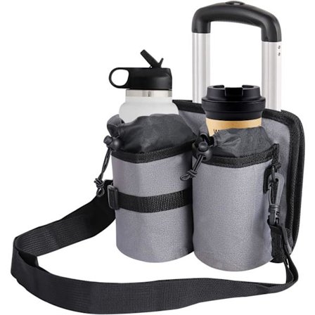 1 Stycke Grå Resväska Resekopphållare med Axelrem för