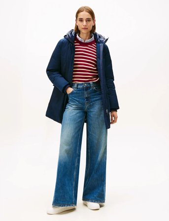 Tommy Hilfiger Padded Nylon Reg Parka - Navy - S