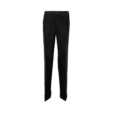 Maison Margiela, Tapered Trousers Zwart, Dames, Maat:S