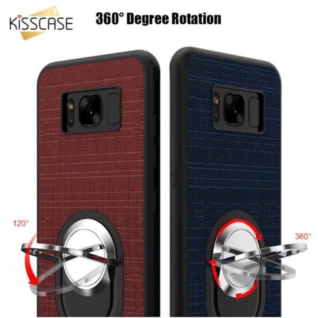 2-st Skal Samsung Galaxy S8 Ringhållare Svart