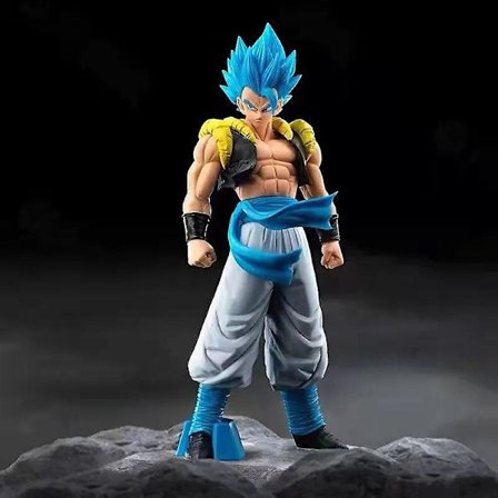 31cm Anime Dragon Ball Z Super Saiyan Blue Gogeta Pvc Actionfigur Model Legetøj Desktop Dekoration Børn Fødselsdag Gave
