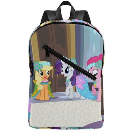 a10281 My Little Pony Friendship is Magic Kestävä reppu, jossa on hengittävät pehmusteet ja säädettävät hihnat retkeilyyn ja kouluun m10281