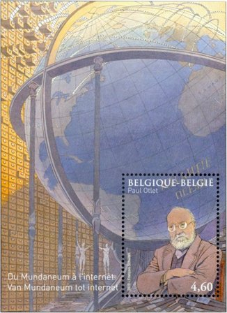 Belgien - Fra Mundaneaum til internet - Postfrisk miniark