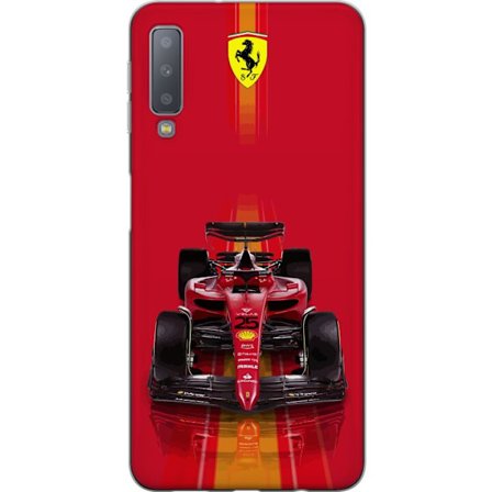 Yhteensopiva Puhelinkuori Samsung Samsung Galaxy A7 (2018) Ferrari Formula 1 -auto ikonisessa punaisessa muotoilussa urheilullisella tarkkuudella