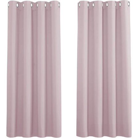 2 st mörkläggningsgardiner (Rosa 132*60cm)