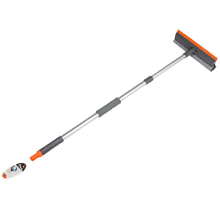 Sæt med 3 produkter. Aluminium glasvaskekrybbe 10" - teleskophåndtag 75-120cm