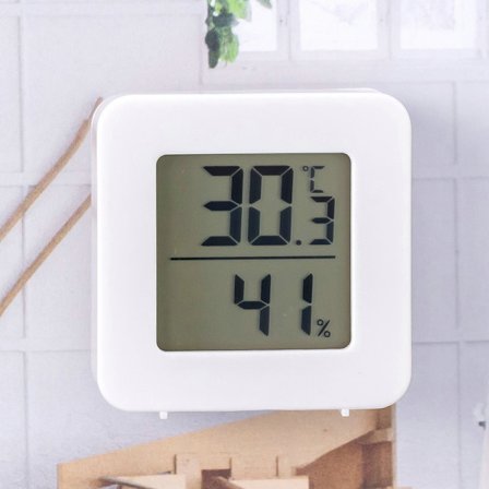 Liten digital hygrometer inomhus termometer rums termometer temp