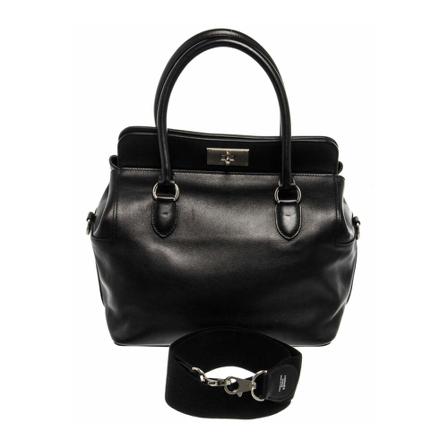 Hermès Vintage, Handbag Zwart, Dames, Maat:ONE Size