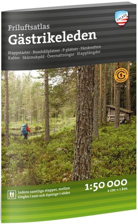 Calazo Friluftsatlas Gästrikeleden 1:50 000